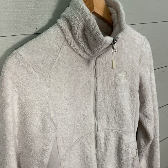 The North Face white monochrome Sherpa zip up jacket Womans size XS - Picture 4 of 10